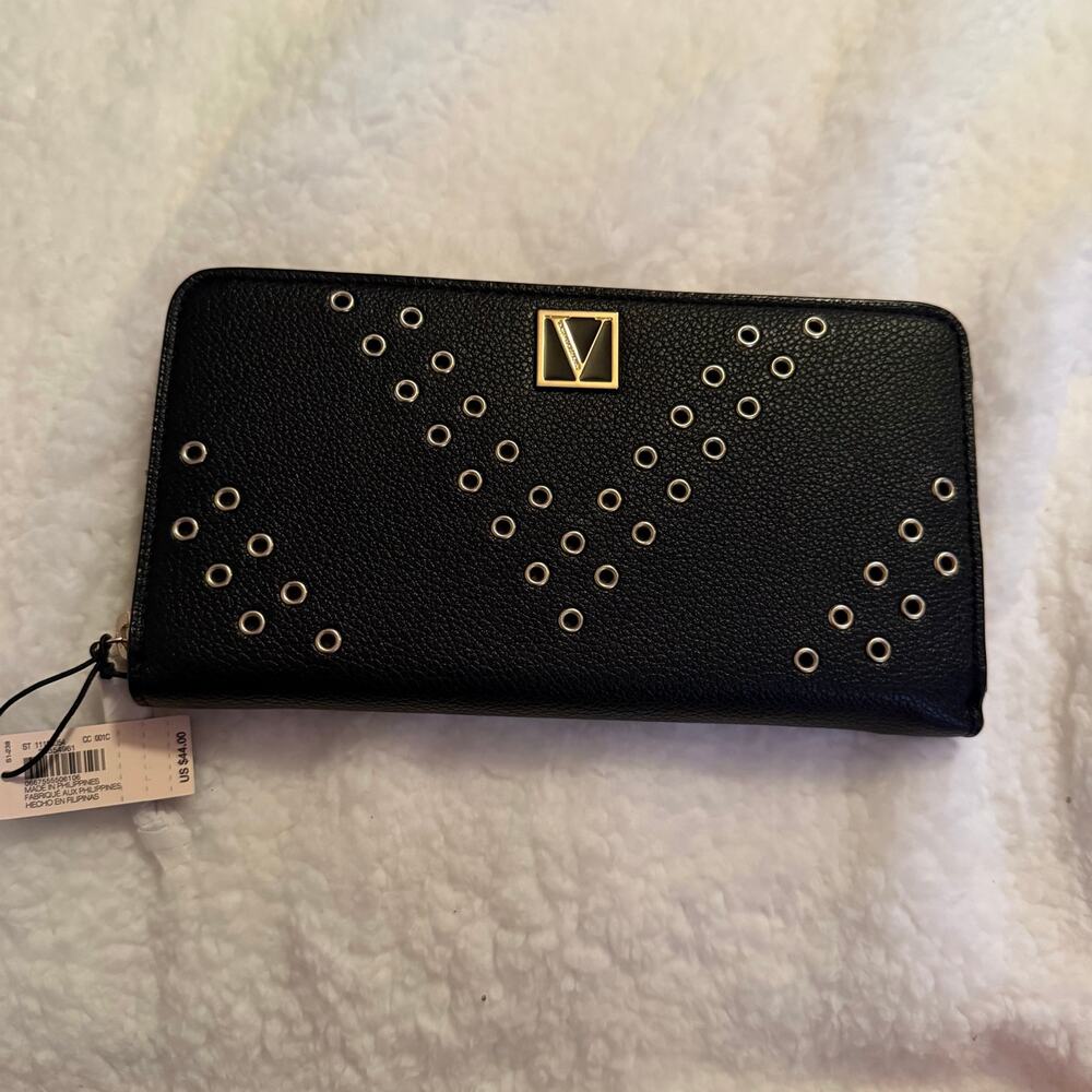 VS black grommet zip-around wallet - Picture 1 of 3